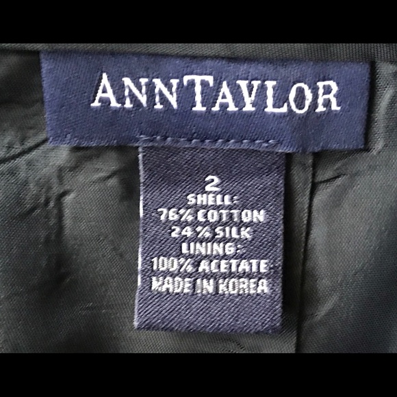 Ann Taylor Silk Blend Embroidered Pencil Skirt - Picture 5 of 5